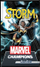 Set letrash Marvel Champions Storm Hero Pack, zgjerim loje me letra, anglisht