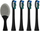 Koka furçe Lovio SonicProtect Pro Mikkie, set 5 copë, i zi