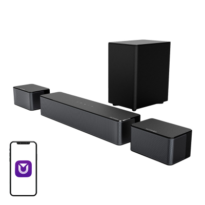 Soundbar ULTIMEA Poseidon D50 U2500, 5.1 kanale, me subwoofer, i zi