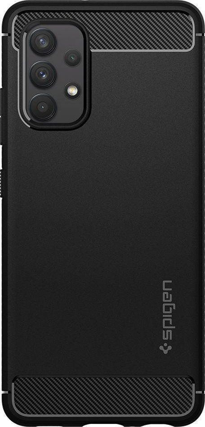 Mbrojtëse Spigen Rugged Armor për Galaxy A52, e zezë