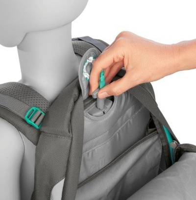 Çantë shpine Coocazoo Mate 2.0, ergonomike, poliester, gri