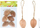 Vezë dekorative plastike MFP, set 6 copë, 6 cm, ngjyra natyrale