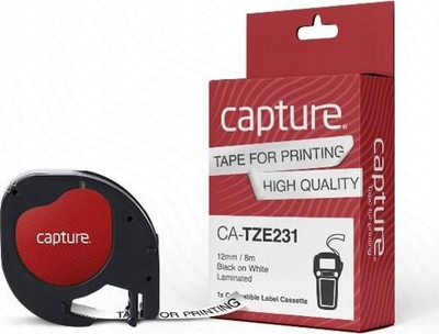 Rrip etiketimi Capture CA-S0721660, 12mm, 4m, plastikë e laminuar