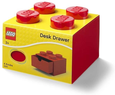Kuti tavoline me sirtar LEGO, e kuqe