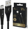 Kabllo USB Extralink USB A në USB C, 2 m, 15W 3A, e zezë