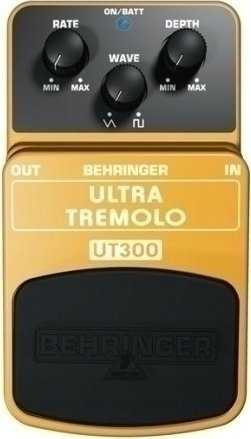 Pedal efekti kitare Behringer UT300 Ultra Tremolo, tremolo klasik, me LED, ari portokalli