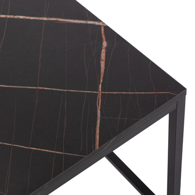 Set tavolina anësore Grelay 2-pjesësh MDF & metal 45×45×50 cm (HM8762.13)