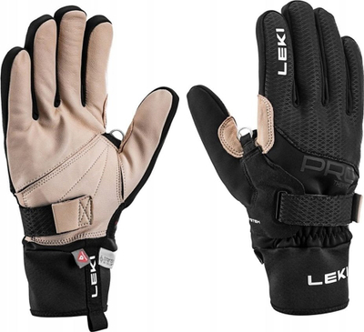 Dorëza skish LEKI PRC Premium ThermoPlus Shark, Primaloft, GORE TEX INFINIUM, të zeza