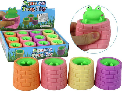 Lodër antistres me bretkosë, squishy, e gjelbër