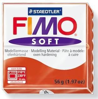 Plastelinë Staedtler Fimo Soft, 56g, e kuqe