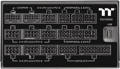 Burim energjie Thermaltake Toughpower iRGB PLUS Titanium PS-TPI-1650F3FDTE-1 ATX 3.0, 1650W