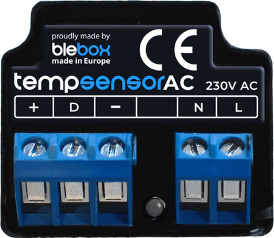 Sensor temperature BleBox TempSensor, AC 230V, WiFi