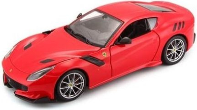 Машина модел Ферари F12 TDF Bburago, die-cast, размер 1:24, црвена