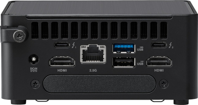Mini PC ASUS NUC 14 Pro NUC14RVHi3, Intel Core i3, i vogël kompakt, ngjyrë e zezë