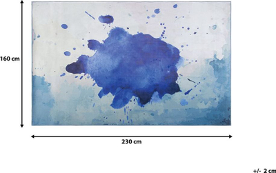 Tapet Beliani ODALAR, 160x230 cm, poliester, blu