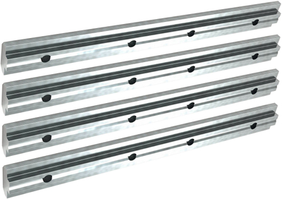 Zgjatje shine montimi Multibrackets M Pro Series, 4 pjesë, alumini, e argjendtë