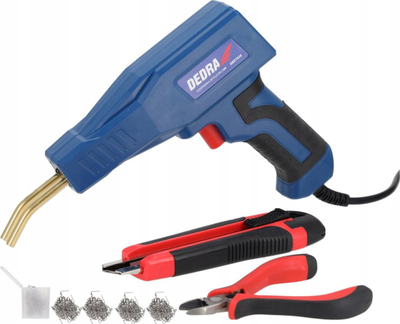 Makineri saldimi plastike Dedra, 50W, set 500 copë, blu