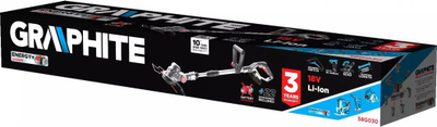 Podkosa me bateri Graphite Energy+ 58G030, 18V, bateri 4 Ah me karikues, gri