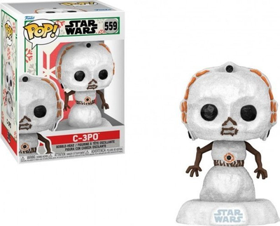 Figurë Funko Pop Star Wars C-3PO Snowman, 11cm, vinil, e bardhë