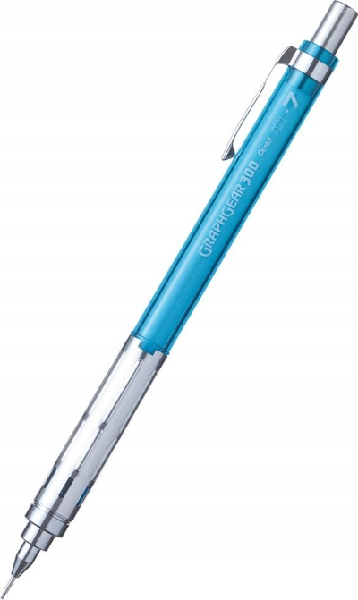 Laps mekanik Pentel GraphGear 300, 0.7mm, blu e çelët