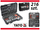 Set veglash Yato YT-38841, 216 pjesë, krom vanadium, argjendtë