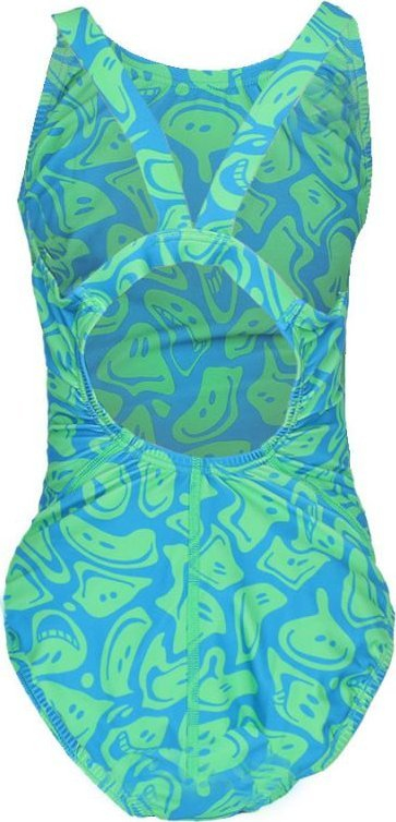 Kostum noti për goca Nike Hydrastrong Jr Multiple Print NESSD045-380, njëpjesësh, shumëngjyrësh blu me jeshile