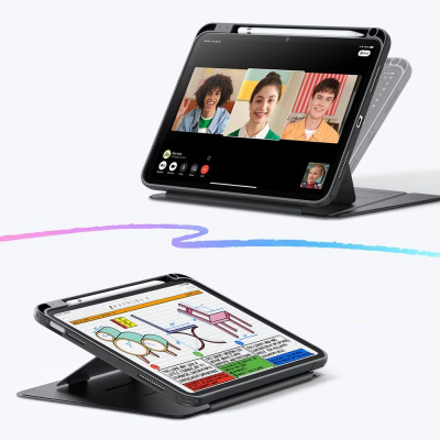 Футрола за таблет ESR Rebound Hybrid, за iPad 10.9" 2022 и 11" 2025, со држач, со држач за Apple Pencil, црна