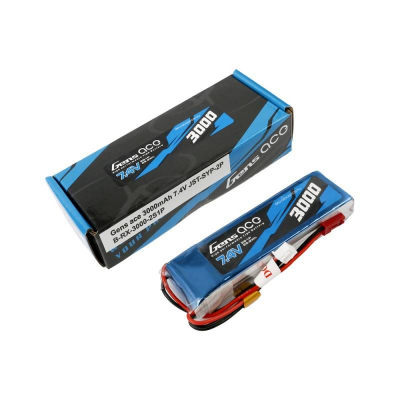 Bateri Li-Po Gens Ace G2S3000-TX, 2S 7.4V, 3000mAh, blu