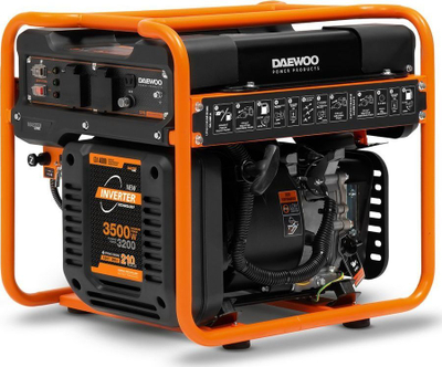 Gjenerator inverter Daewoo GDA 4600i, 3.5 kW, depozitë 15 L, portokalli me të zezë