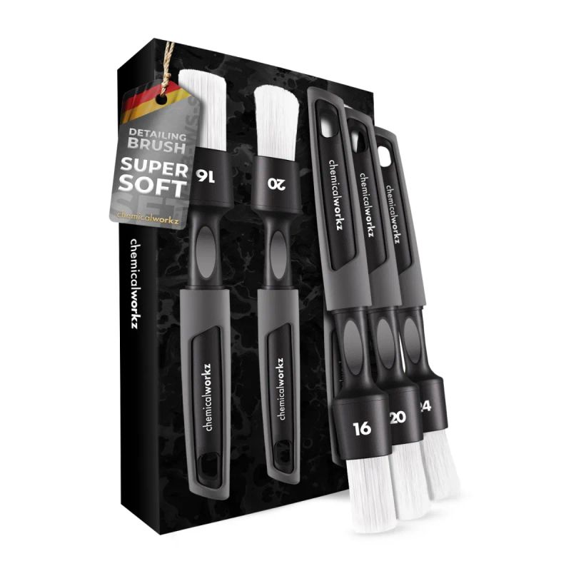 Chemicalworkz detailing brush white doft brush set - Set brusha detailingu te bardha
