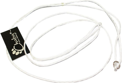 Поводник за куче Чаба Ринг Лид, 2.5mm, 1.4m, бел