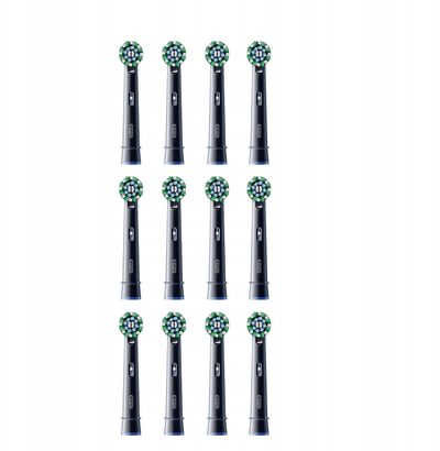 Koka furçe dhëmbësh Oral-B CrossAction Black, set 12 copë, për furça elektrike, e zezë