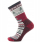 Çorape Smartwool Everyday Cozy Say It Ain't Snow, lesh Merino, me jastëzim të plotë, të kuqe me motive dimërore