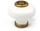 Dorezë mobiljeje Domoletti KNOB D31 7-824.31.32, metal, e bardhë