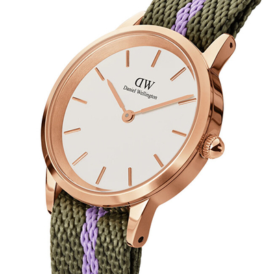 Orë dore për femra Daniel Wellington Iconic DW00100680, e gjelbër/vjollcë/artë