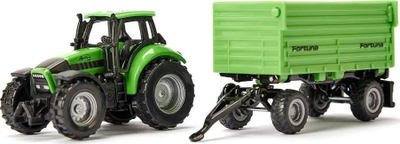 Lodër traktor Siku Deutz-Fahr me rimorkio Fortuna 2 boshte
