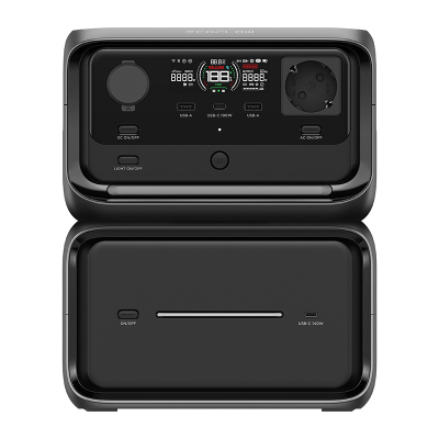 Stacion portativ energjie EcoFlow RIVER 3 Max Plus, 286 Wh, karikim wireless 15 W, i zi