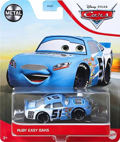 Maket metalik Disney Pixar Cars Ruby Easy Oaks, shkallë 1:55, shumëngjyrësh