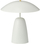 Lampë tavoline Home Styling Collection RIZA, 39 cm, metal, e bardhë