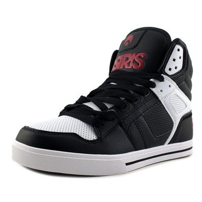 Atlete skate Osiris Clone për meshkuj, materiale sintetike, taka 1", zi kuqe bardhë