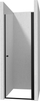 Derë dushi Deante Pivot, 80 cm, xham transparent