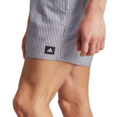 Шорц за пливање adidas Stripey Classics M IL4020, рециклиран полиестер, брзо сушење, сив