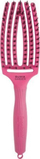 Furçë flokësh Olivia Garden Fingerbrush Combo Medium, për flokë të lagur dhe të thatë, rozë e çelët