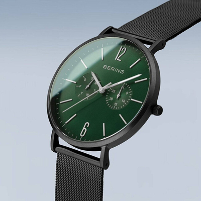 Orë dore Bering Classic 14240-128, e gjelbër/zezë