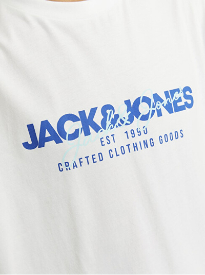 Bluzë për meshkuj Jack&Jones, e bardhë