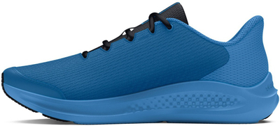 Патики за трчање Under Armour Charged Pursuit 3 Big Logo за момчиња, мрежа, сино-зелена