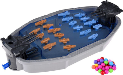 Lojë tavoline Navy Shooting Game, betejë detare, me anije dhe toptha, shumëngjyrëshe
