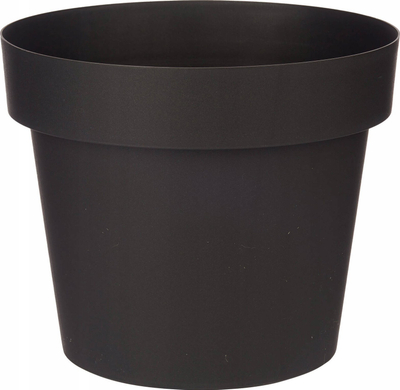 Vazo plastike me rezervuar uji, 35cm, anthracite