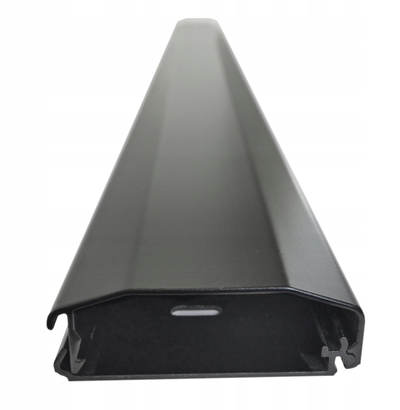 Mbulesë kabllosh Fiber Novelty Cable Cover, 110cm, alumin, e zezë mat