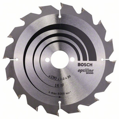 Teh sharre për dru Bosch Optiline, 190x30mm